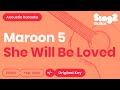 Maroon 5 She Will Be Loved Acoustic Karaoke mp3