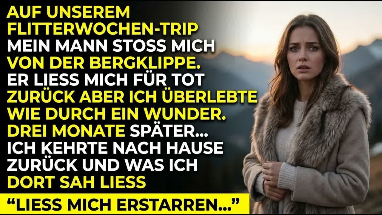 Ich stand auf der Klippe und hörte seinen Satz: „Schau dir die Aussicht an.“ Ich drehte mich kurz zur Seite, und im nächsten Moment spürte ich, wie seine Hände mich hart stießen. Ich fiel. Ich...