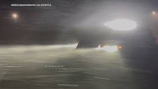 Lake-Effect Snow in New Buffalo, Michigan