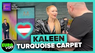 🇦🇹 KALEEN - WE WILL RAVE (TURQUOISE CARPET INTERVIEW) // AUSTRIA EUROVISION 2024