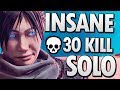 30 KILLS SOLO 200IQ PLAYS ON APEX LEGENDS (PS4)