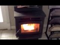 Pacific Energy PS45 Pellet Stove Burning