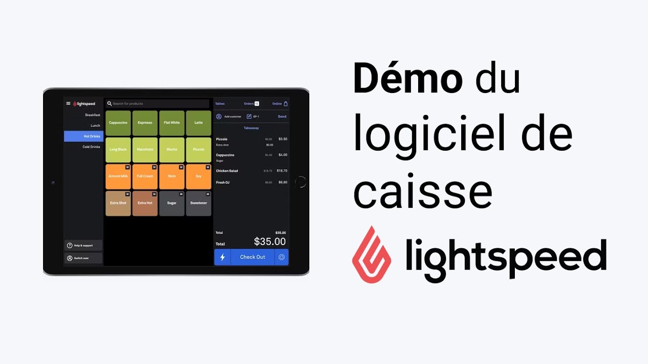 Bénéfices d'une caisse enregistreuse dernière génération - Lightspeed