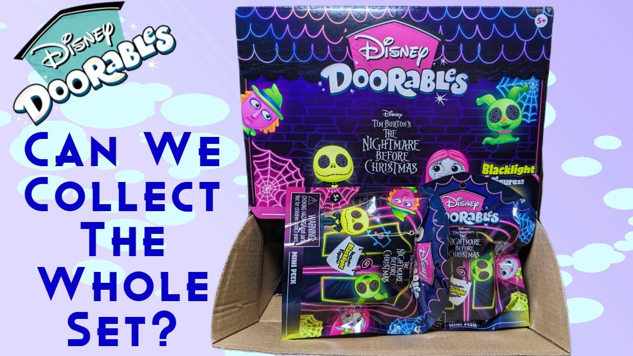 I completed another set! The disney doorables blacklight stitch set! #