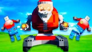 We Turned Santa into a Giant Tank and Everything Went Wrong in Brick Rigs Multiplayer