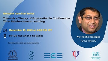 Towards a Theory of Exploration in Continuous-Time Reinforcement Learning  |   Prof. Harsha Honnappa