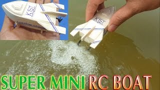 How To Make Super Mini RC Boat Twin Motor