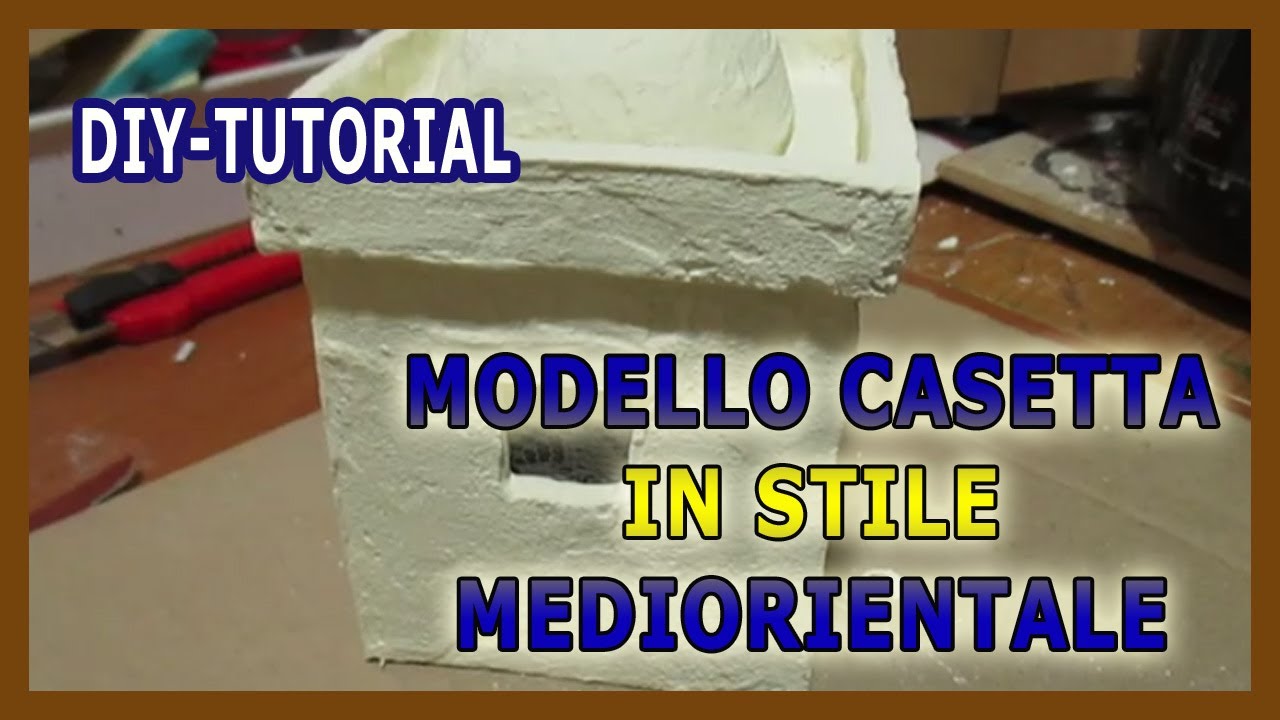DIY - CASETTA CON CUPOLA IN CARTONE PER PRESEPE IN STILE MEDIORIENTALE