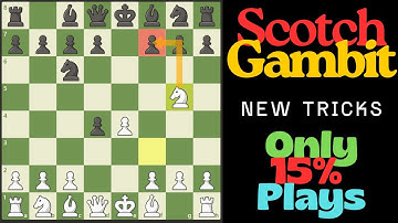 Only 15% Player plays this Move in SCOTCH GAMBIT |  CHECKAMTE in 9 MOVES!