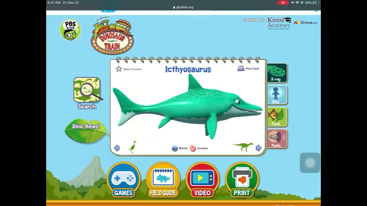 ABC DINOSAUR TRAIN FIELD GUIDE YouTube