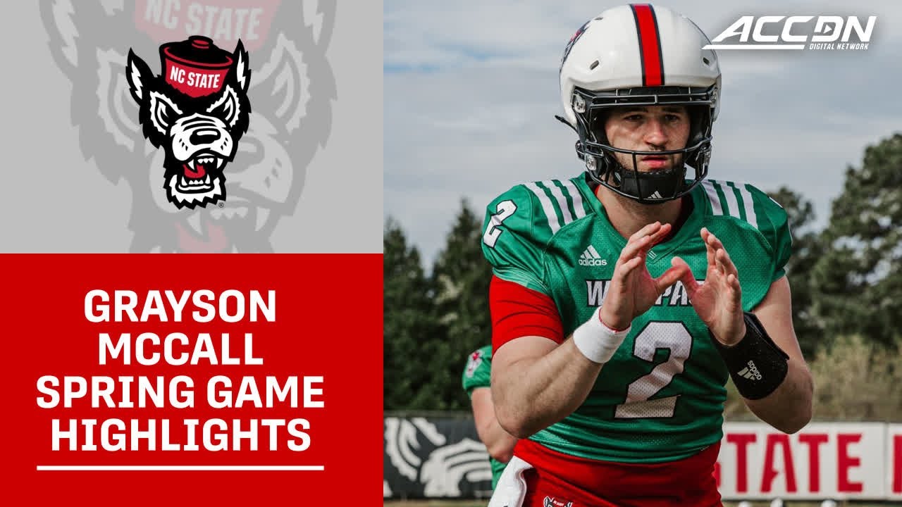 NC State's Grayson McCall Flashes During Spring Game