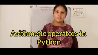 Session4  Operators in Python. Part 1- Arithmetic Operators