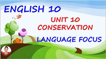 Bee & Ant Channel: English 10 Unit 10 Language Focus