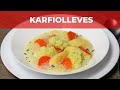 Karfiolleves recept videó