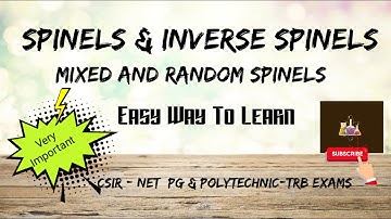 Spinels, Inverse Spinels & Mixed Spinel //Random Spinel