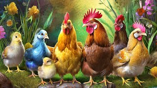 Catch cute chickens, colorful chickens, rainbow chickens, rabbits, cute cats, ducks, guinea pigs