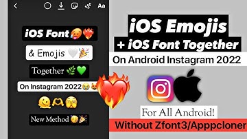iOS Emoji & iOS Font Together On Instagram Without Zfont3 | iOS Instagram| its Snow00