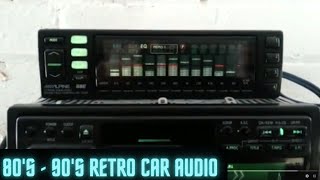 90's Car Hi-Fi, ALPINE 3342 Graphic Equaliser & TDA-7638r Spectrum analyser. Retrocaraudio.uk