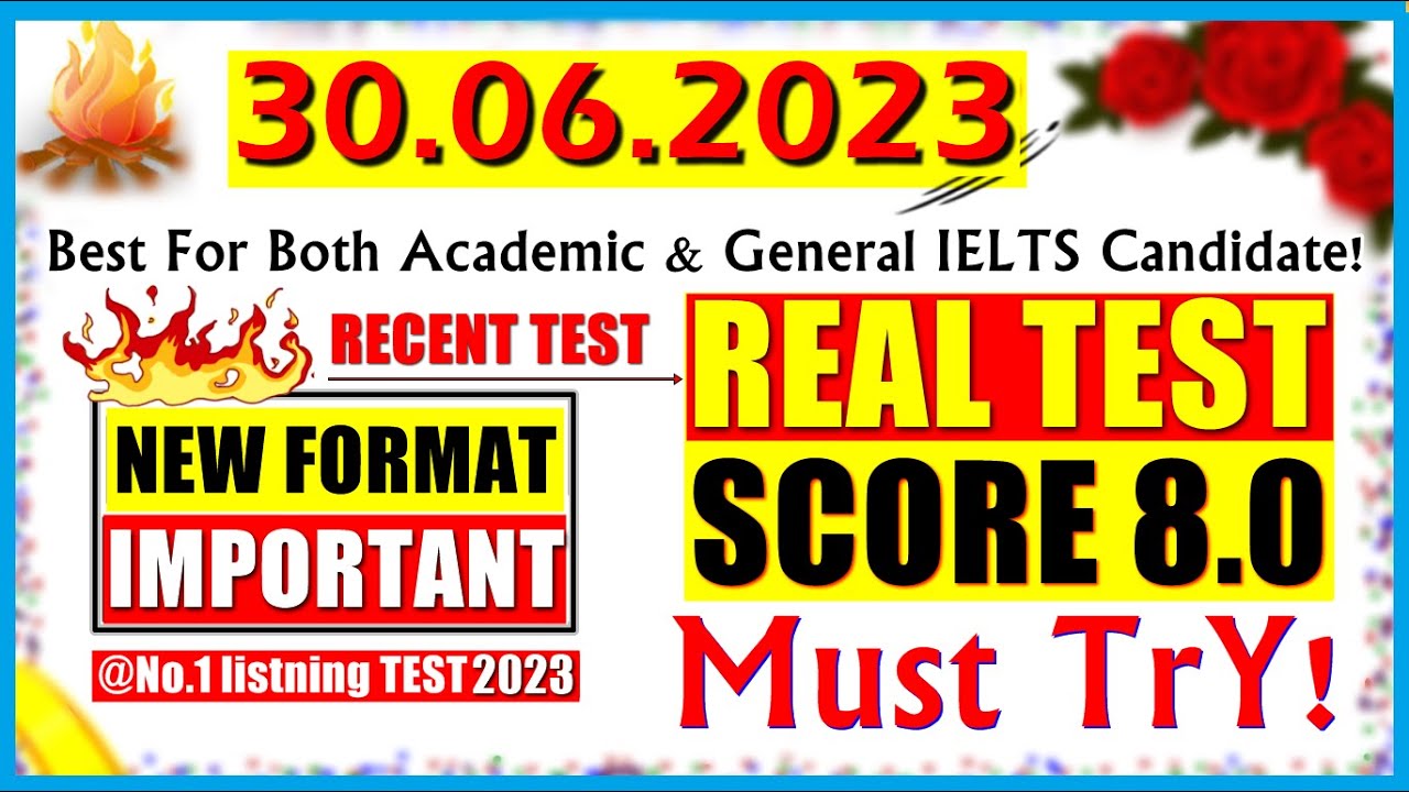 ⁣IELTS LISTENING PRACTICE TEST 2023 WITH ANSWERS | 30.06.2023