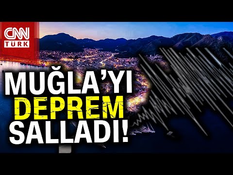Bir Depremde Muğla'da Gerçekleşti! 4 Büyüklüğünde Deprem... #Haber