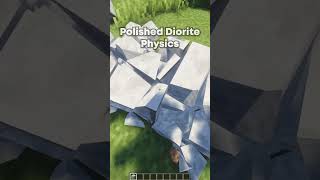 Polished Diorite Physics in Minecraft