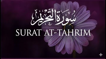 Surat At-Tahrim (The Prohibition) | سورة التحريم | BY MUFTI MUHAMMAD JAMEEL |