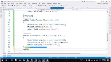 #04 - MVC in ASP.NET - Quản lý sinh viên - Chi tiết và xóa sinh viên