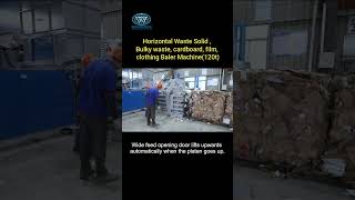 120 Ton Hydraulic Baler for Recycling Cardboard, Textiles, Film & Solid Waste | Industrial Equipment