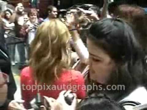 Emma Watson - Signing Autographs at Live with Regis and Kelly in NYC