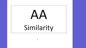 7.3 Triangle Similarity Shortcuts: AA