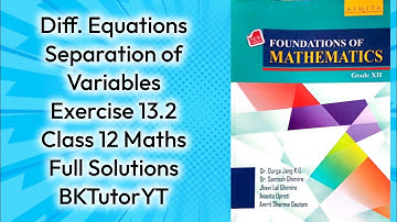 Differential Equations Exercise 13.2 | Class 12 Maths NEB