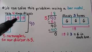 4th Grade Math 4.12, Word Problem Solving, Multi-Step Division Problems