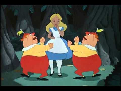 Alice in Wonderland Tweedledee and Tweedledum Speed Up - YouTube