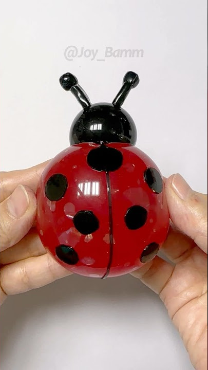 🐞무당벌레 말랑이 만들기_Ladybug Squishy DIY with Nano Tape #실리콘테이프