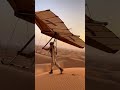 #DesertLaunch – Hang Gliding Over Sand Dunes! 🏜️💨 #DuneDrifter #flying #hangglider #hanggliding