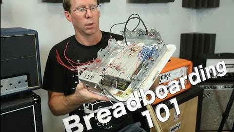 How I set up my breadboard to design guitar pedals