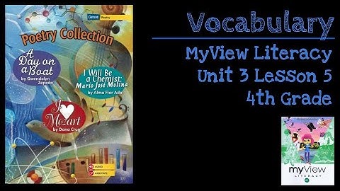 Poetry Collection - Vocabulary - SAVVAS MyView Literacy - Unit 3 Lesson 5 - 4th Grade