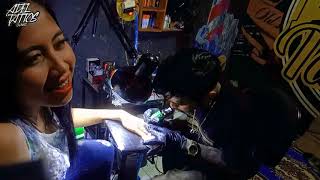 CEWEK TATTO ROSE , MABOK!!