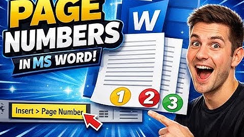 Add Page Numbers in MS Word in 2 Minutes