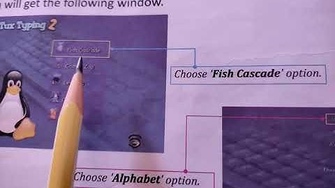 suraj school date 20/1/22 class l sub computer book  tux typing explain by nidhi chaturvedi..