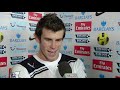 Gareth Bale & Rafael van der Vaart after ending Tottenham's wait for a win at Arsenal
