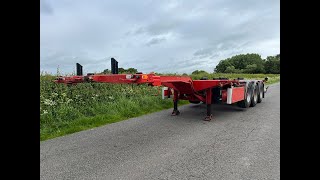 Nooteboom Tri Axle Sliding Skeletal Trailer