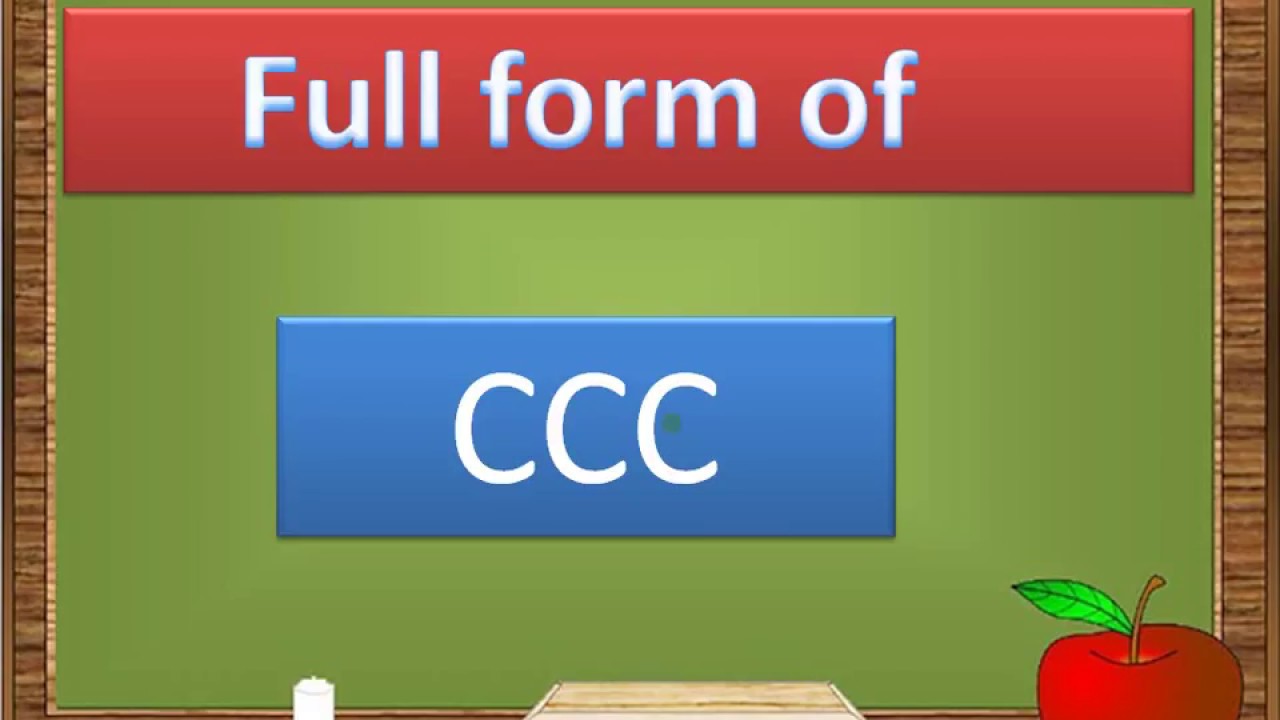 Full Form Of Ccc YouTube Full Form Of Ccc YouTube