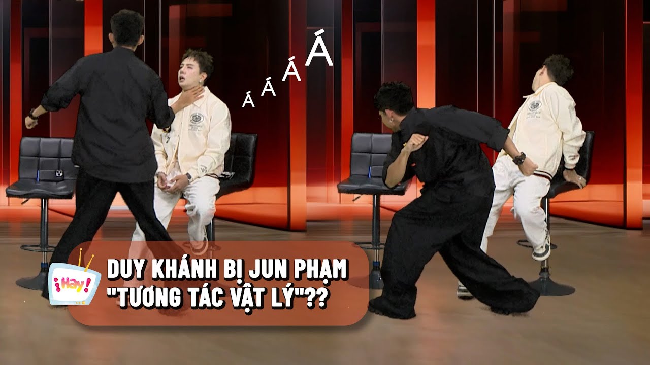 Duy Khánh bị Jun Phạm "tương tác vật lý" trên sóng livestream On Trending