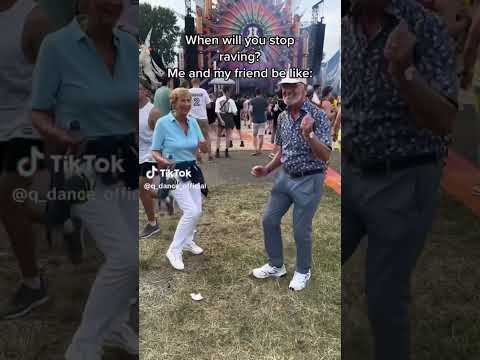 Old People Dancing And Raving On Hardstyle Music At Defqon1 Shorts Hardstyle Defqon1 Festival