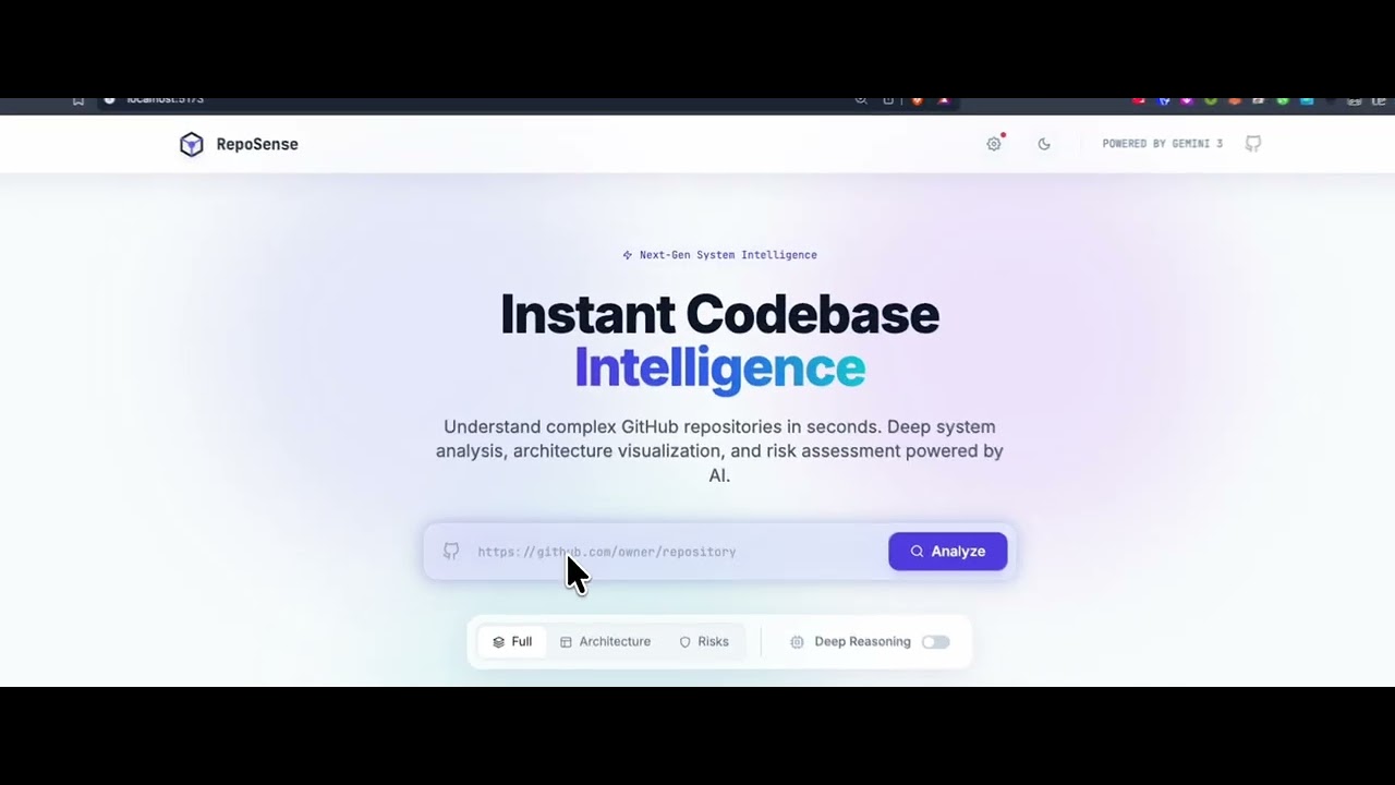 RepoSense | Gemini 3–Powered Codebase Intelligence | Global Hackathon ...