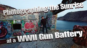 Photographing the Sunrise at a WWII Gun Battery