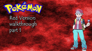 Pokemon Red Walkthrough Part 1 (No Commentary)