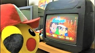 アニポケ　金よるPR　ブラウン管テレビで映してみた！