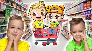 Vlad and Niki Supermarket story for kids screenshot 1